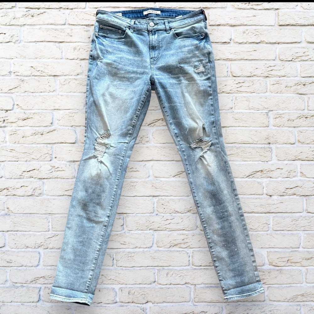 Pacsun Stacked Distressed Skinny Jeans Men’s 31x32